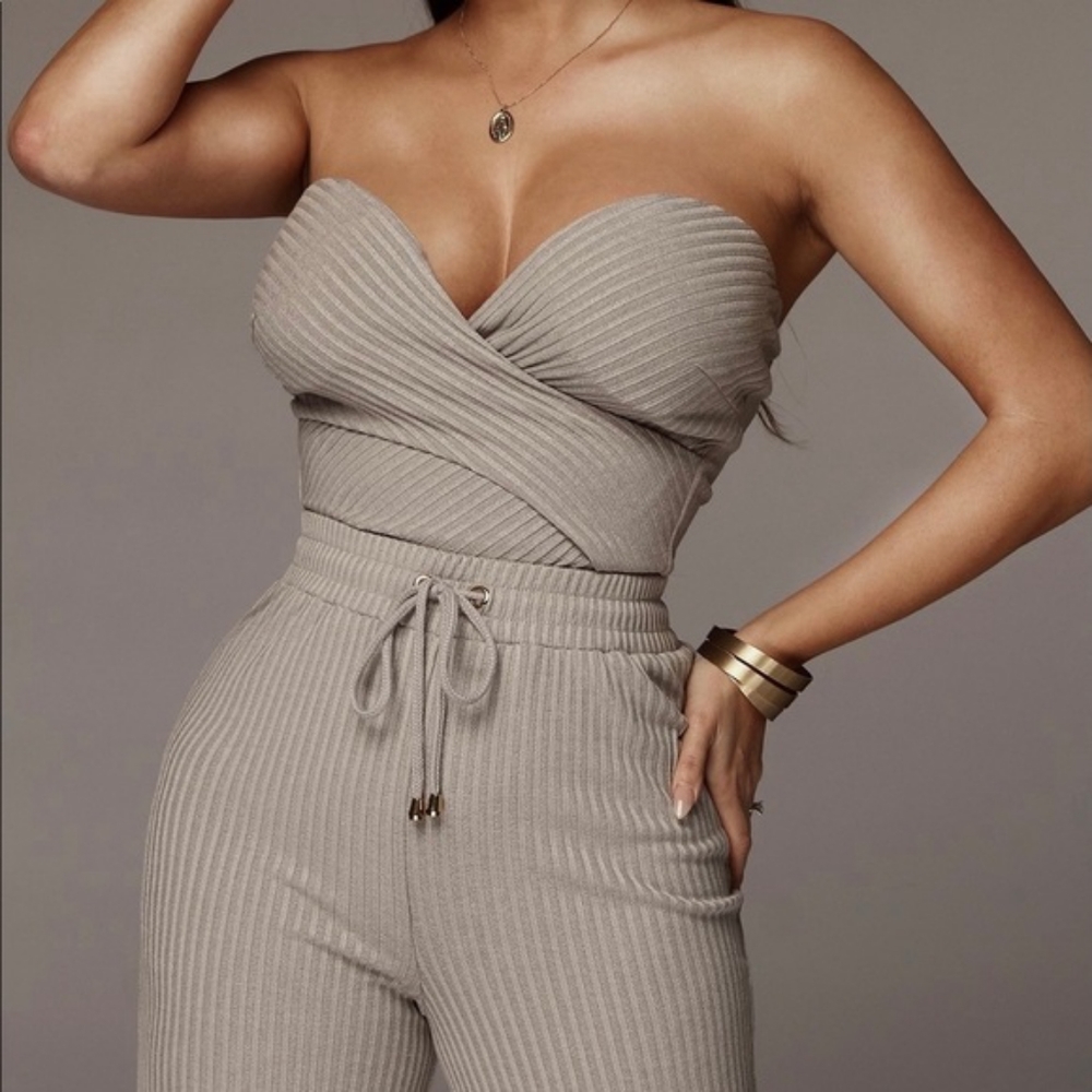 Grey Bustier Top - Picture 2 of 3